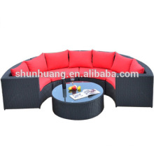 Promotional outdoor garden furniture rattan sofa set for patio